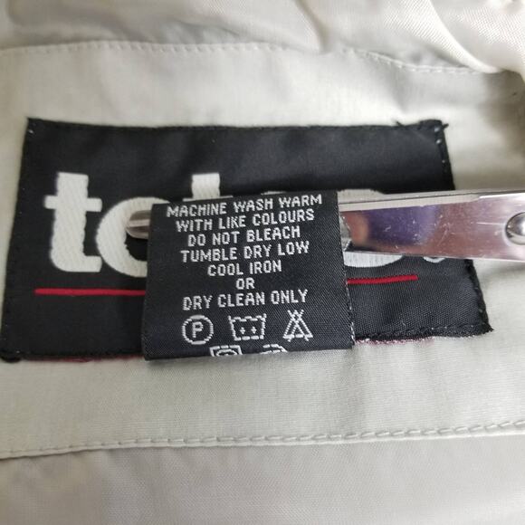 Totes Jacket Light Gray Many Pockets Self Storing Hood Adj Waist Like New! XL - Picture 6 of 8